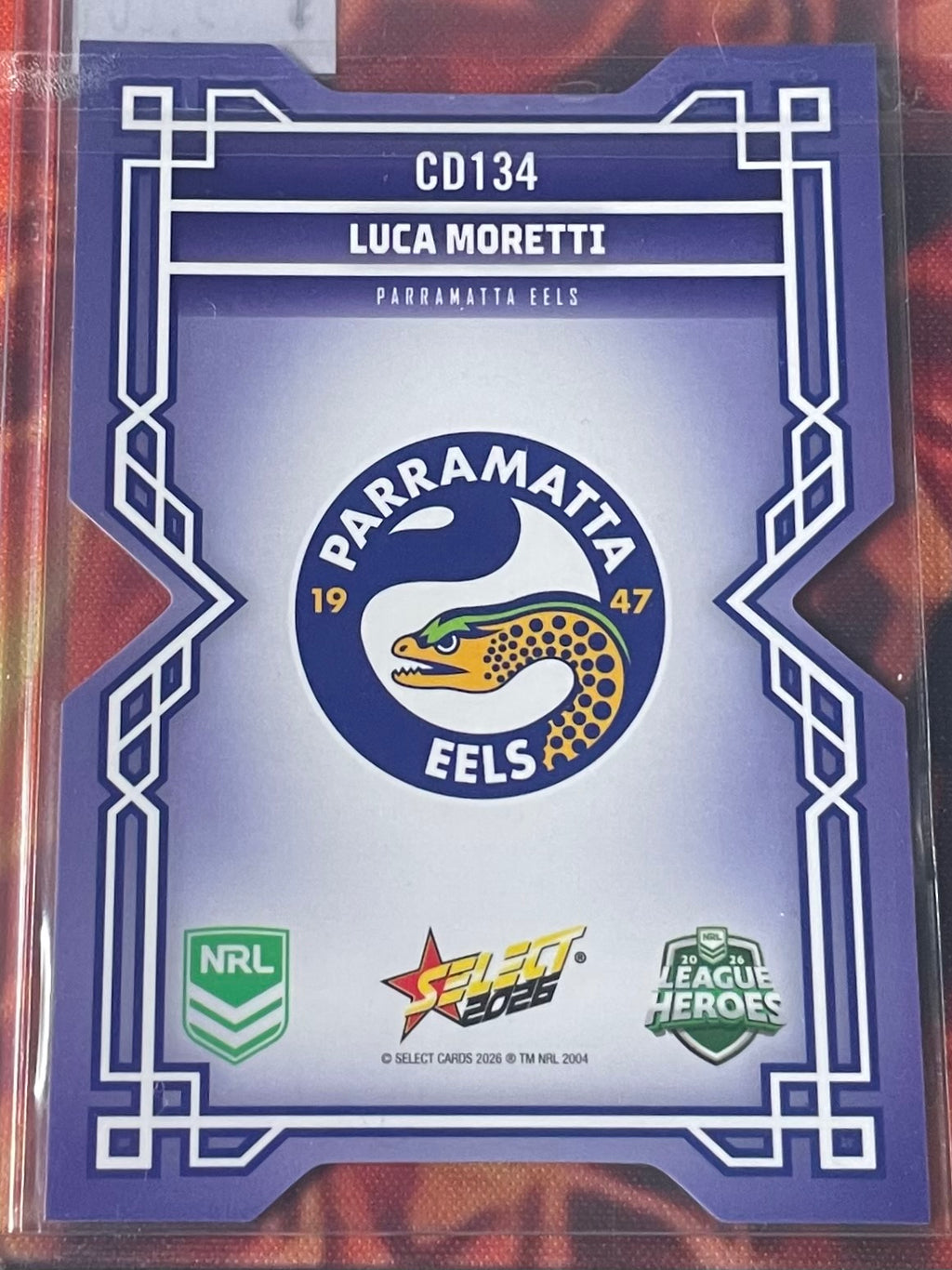 Luca Moretti Select NRL 2026 DieCut