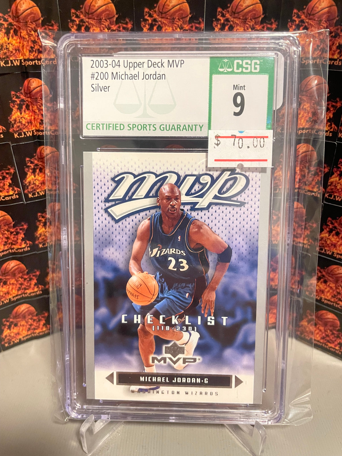 Michael Jordan 03-04 Upper Deck MVP Silver CSG 9