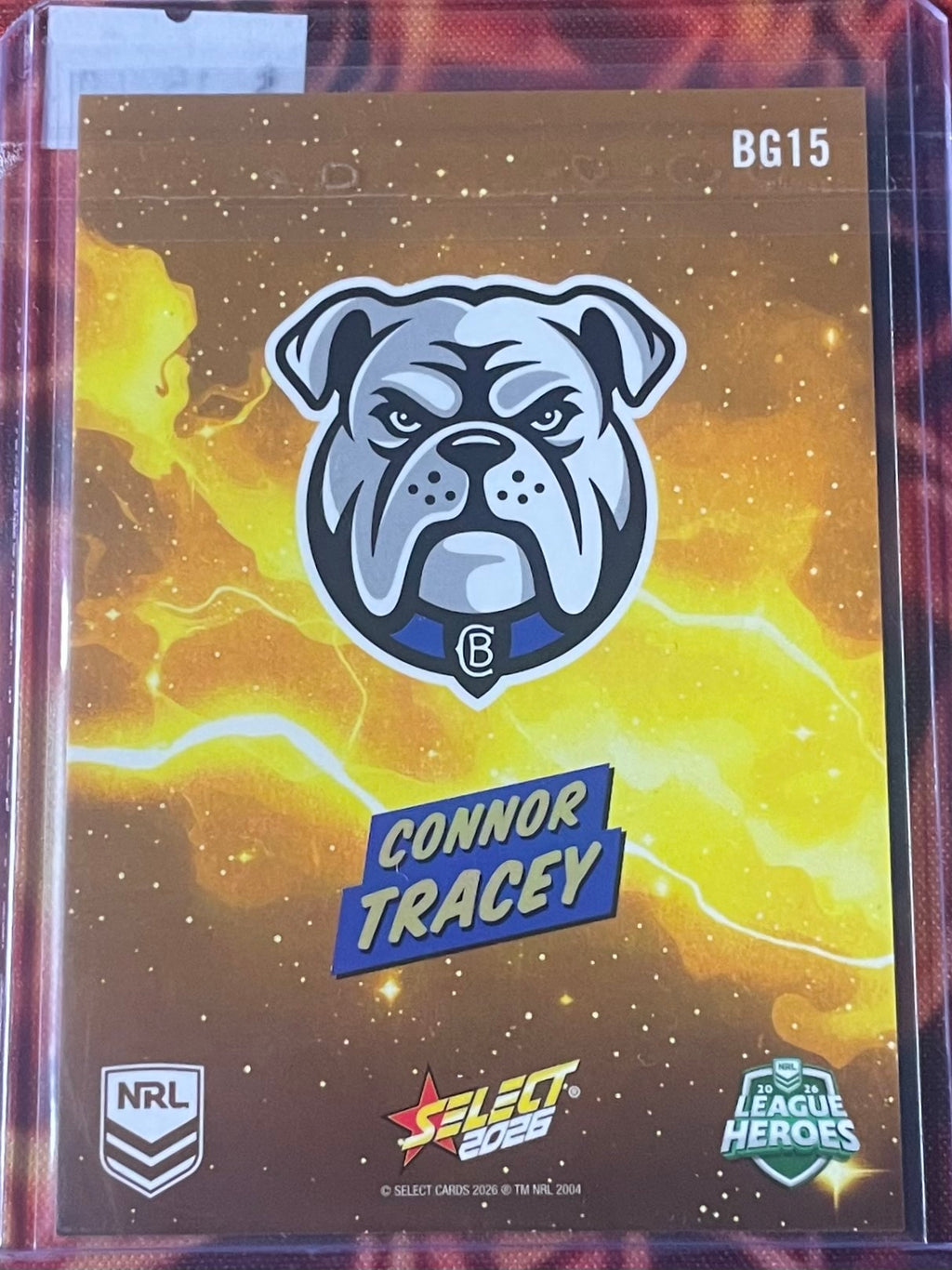 Conner Tracey Select NRL 2026 Gold Bang