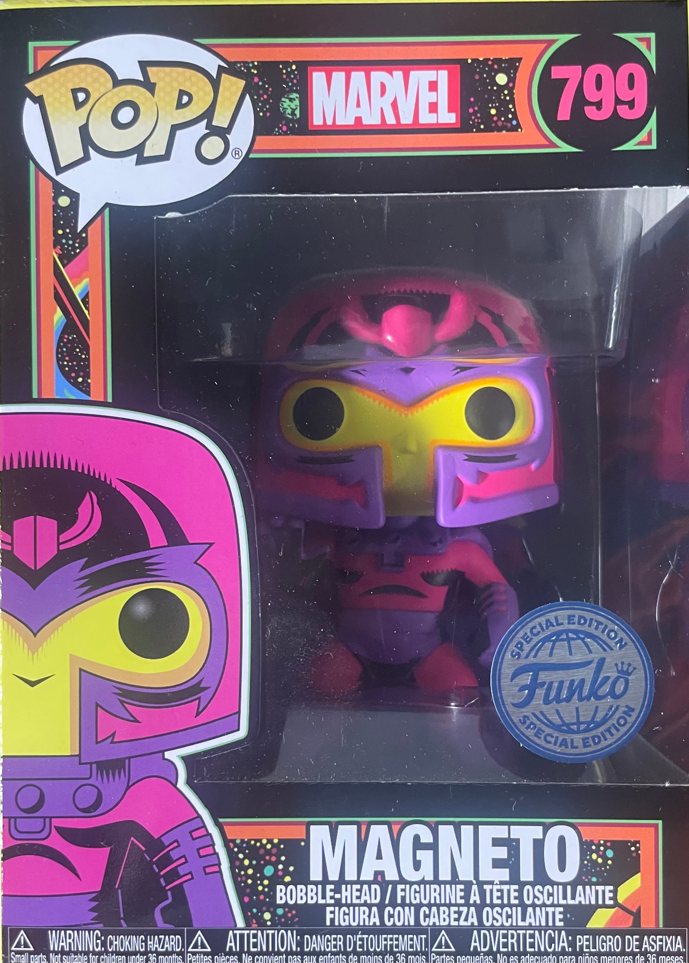 FUNKO POP ! MAGNETO 799 BLACKLIGHT POP