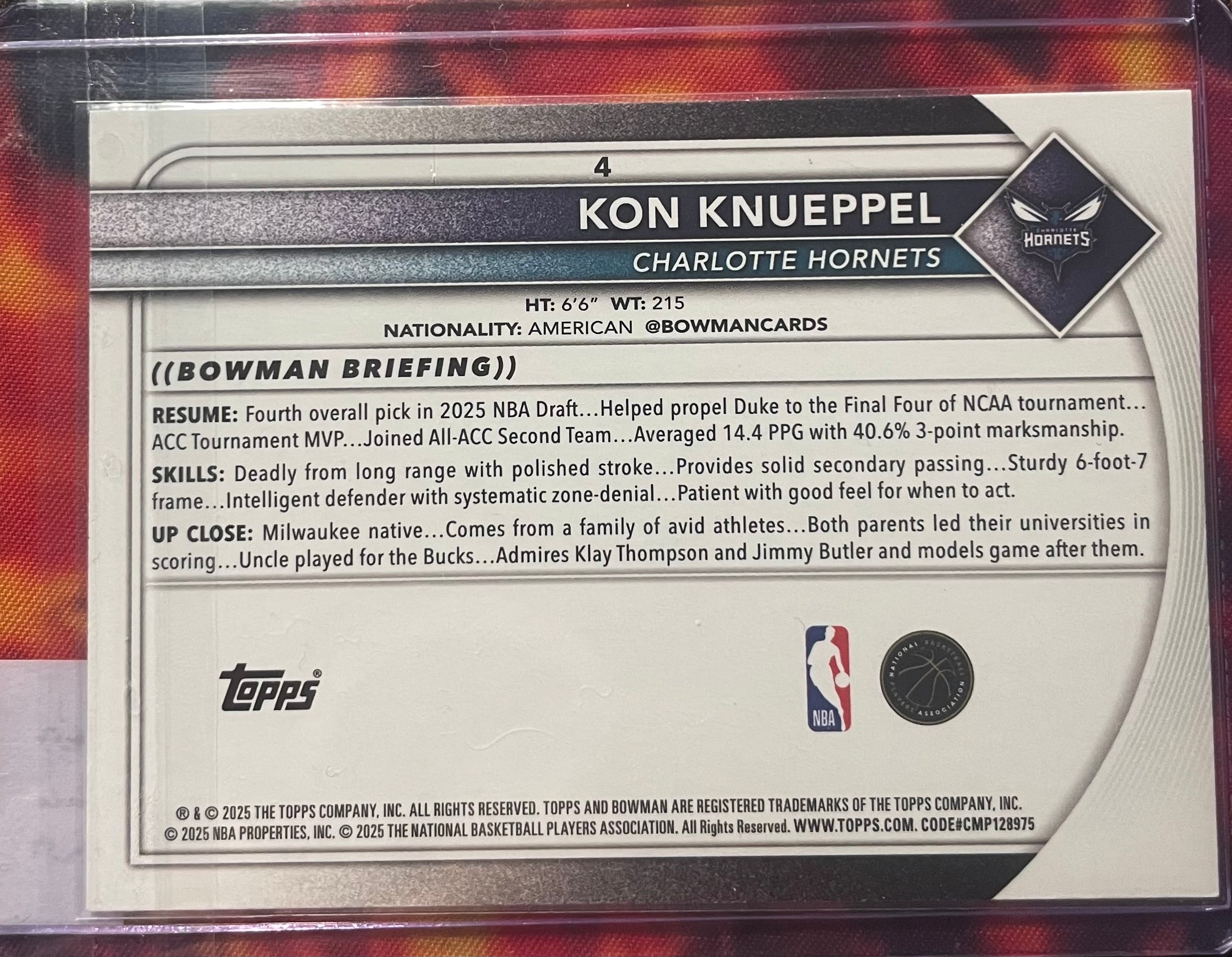 Kon Knueppel Bowmen 25-26 RC