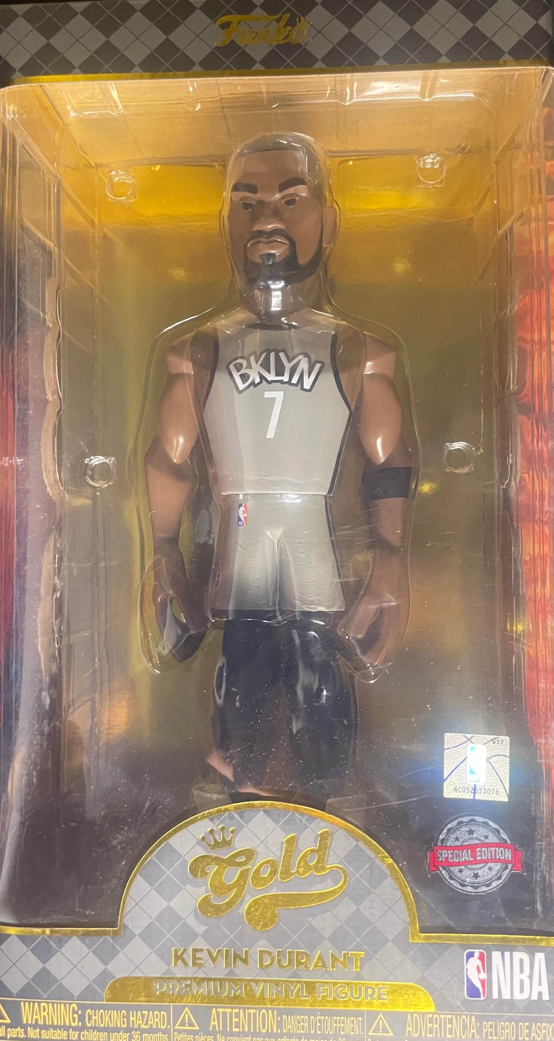 Kevin Durant Funko Gold Vinyl Premium Vinyl Figure