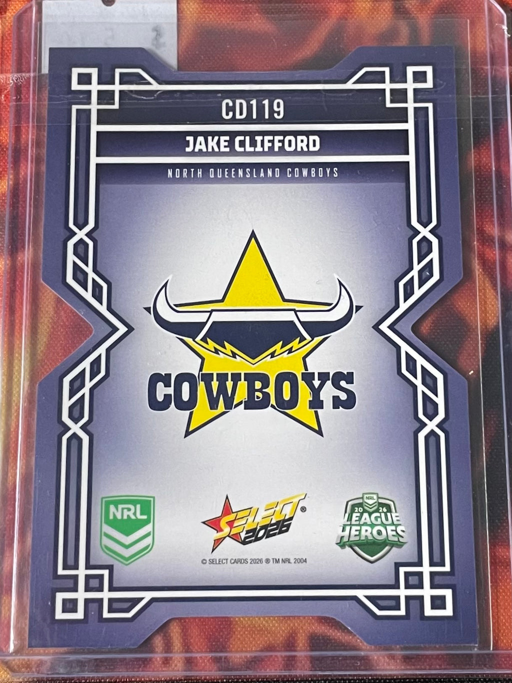 Jake Clifford Select NRL 2026 DieCut