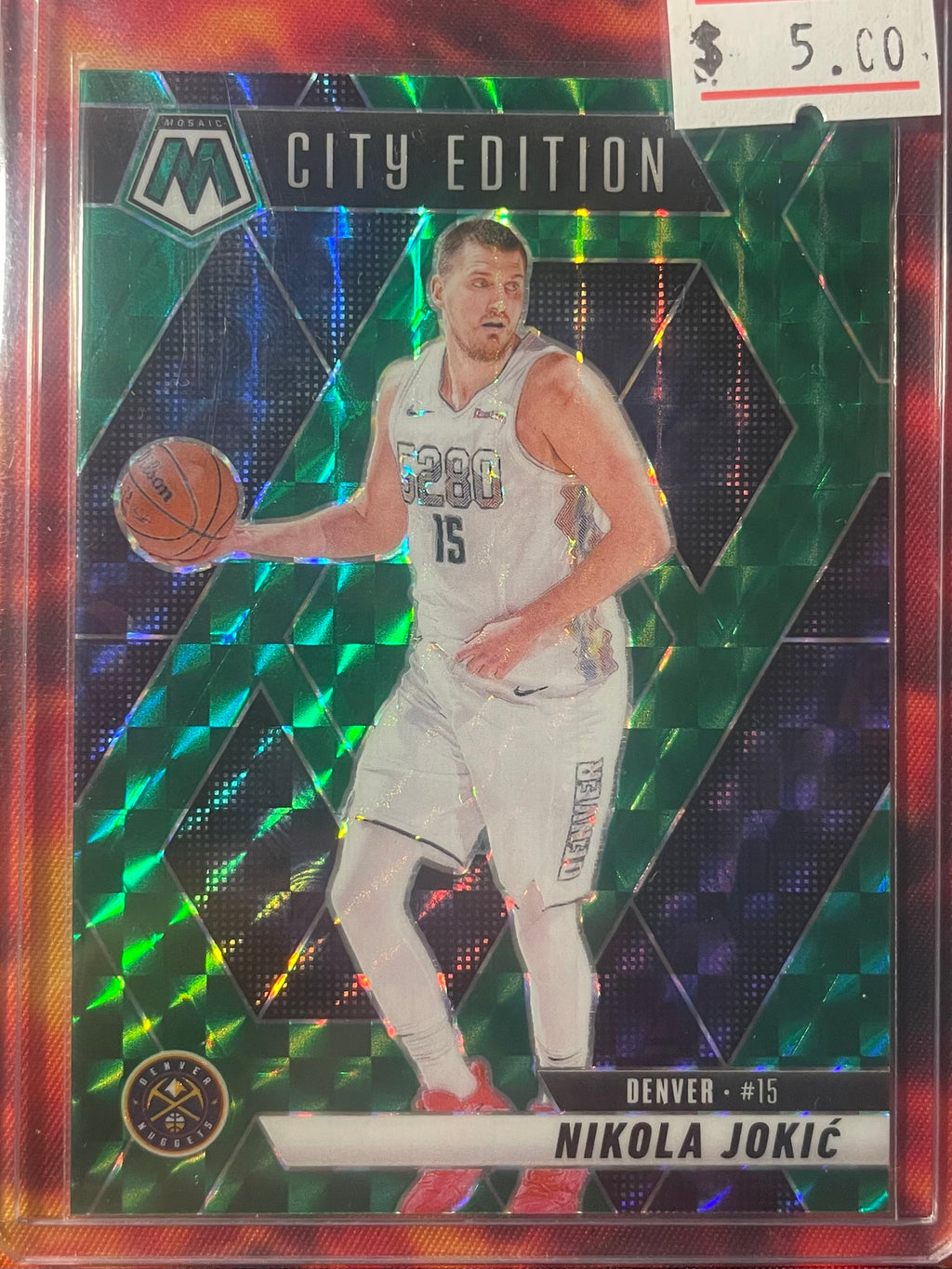 Nikola Jokic Mosaic 24-25 City Edition Green Mosaic