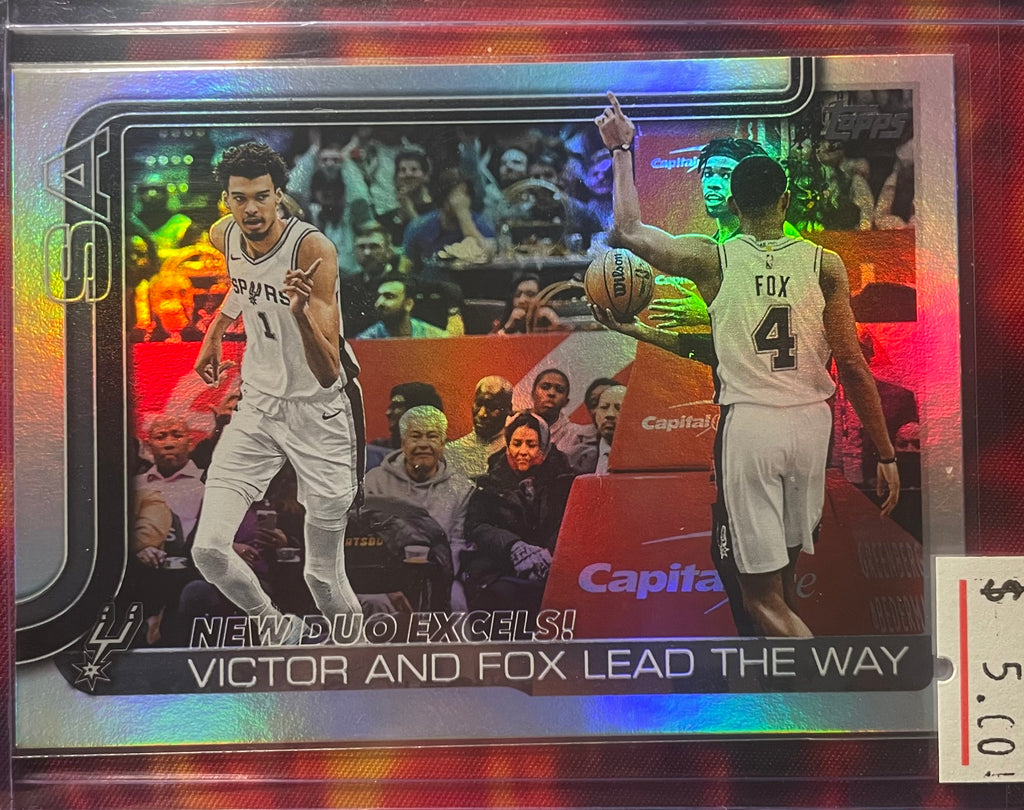 2025-26 Topps New Duo Excels!: Victor and Fox Lead The Way Holo
