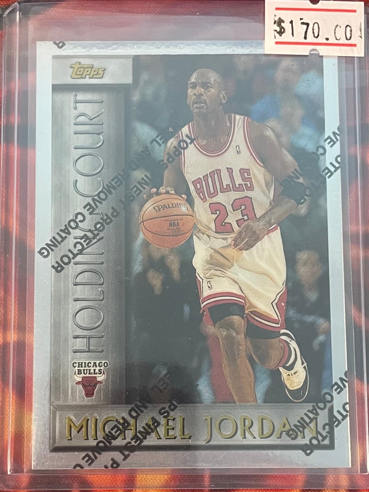 Michael Jordan Topps 95-96 Holding Court With Peel