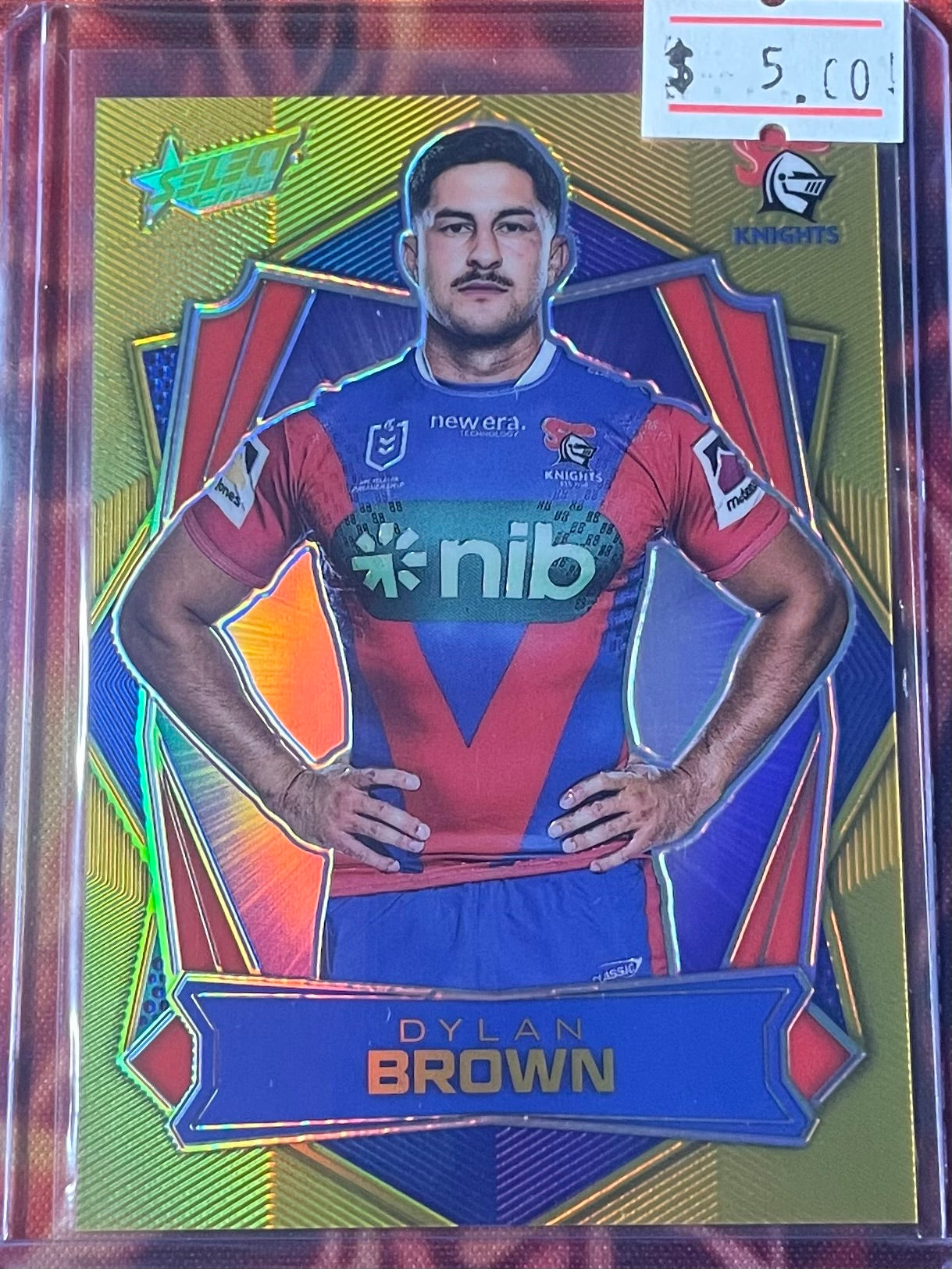 Dylan Brown Select NRL 2026 Gold Luminous 705/725