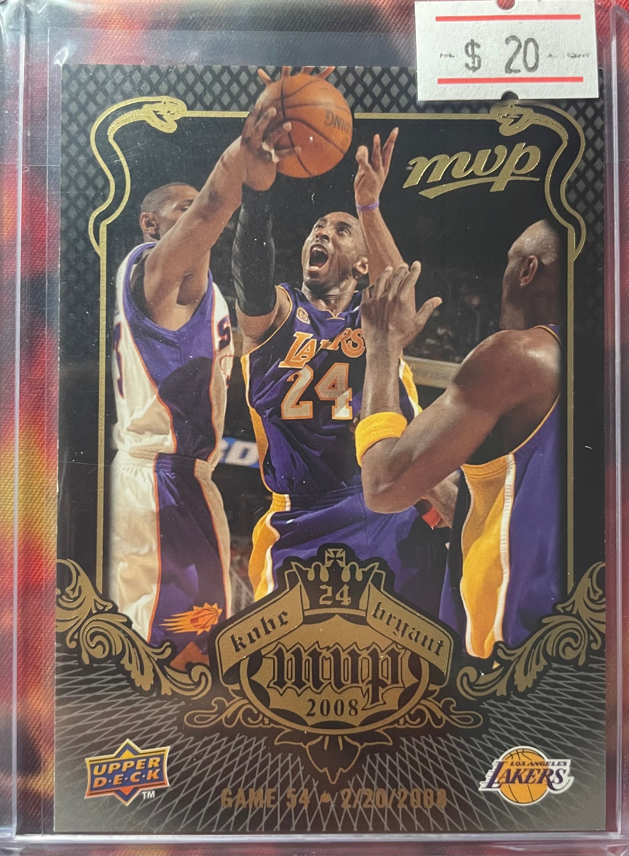 Kobe Bryant UpperDeck 08-09 NBA MVP #KB-54