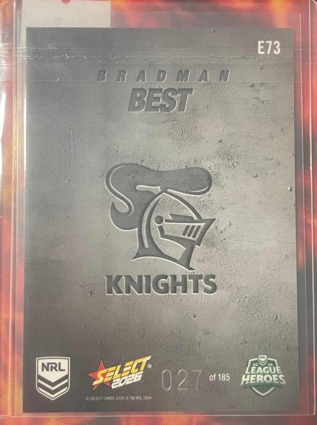 Bradman Best Select NRL 2026 Etched 027/185