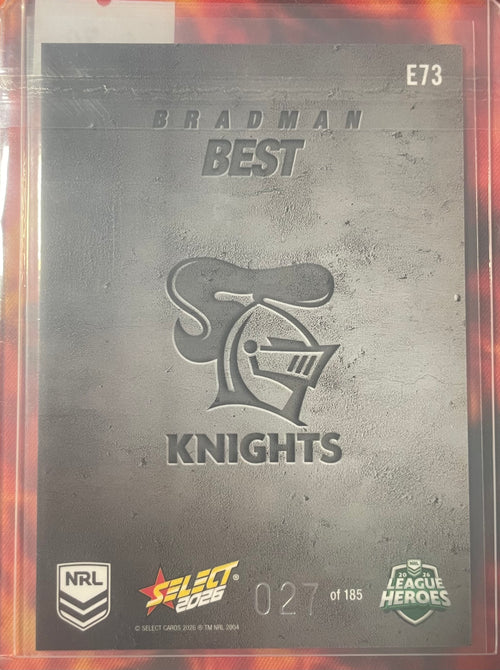 Bradman Best Select NRL 2026 Etched 027/185