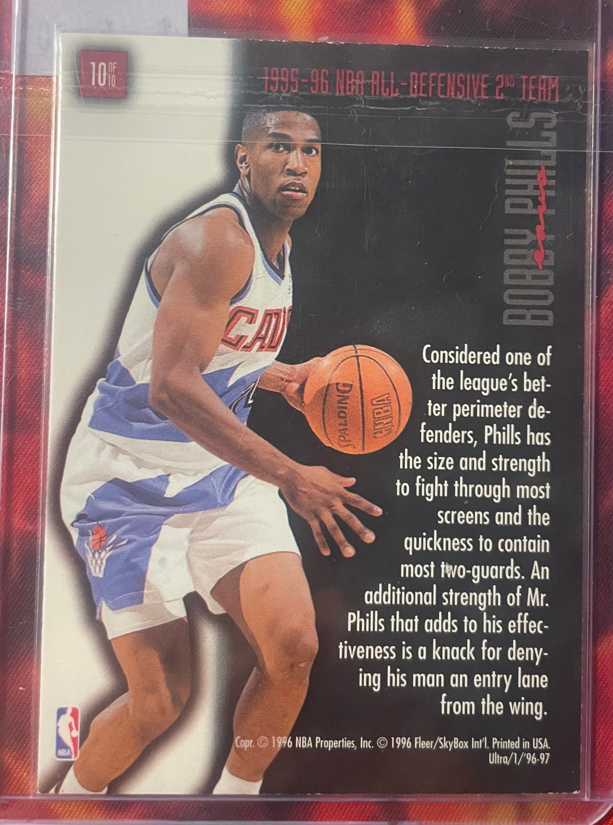 Bobby Phills Fleer Ultra 96-97 Full Court Trap
