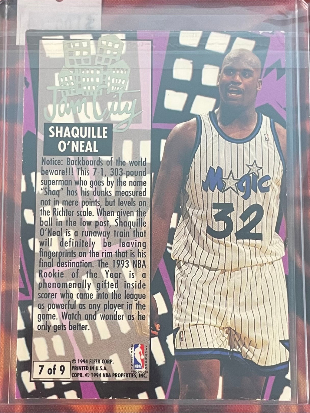 Shaquille O’Neal Fleer Ultra 93-94 Jam City