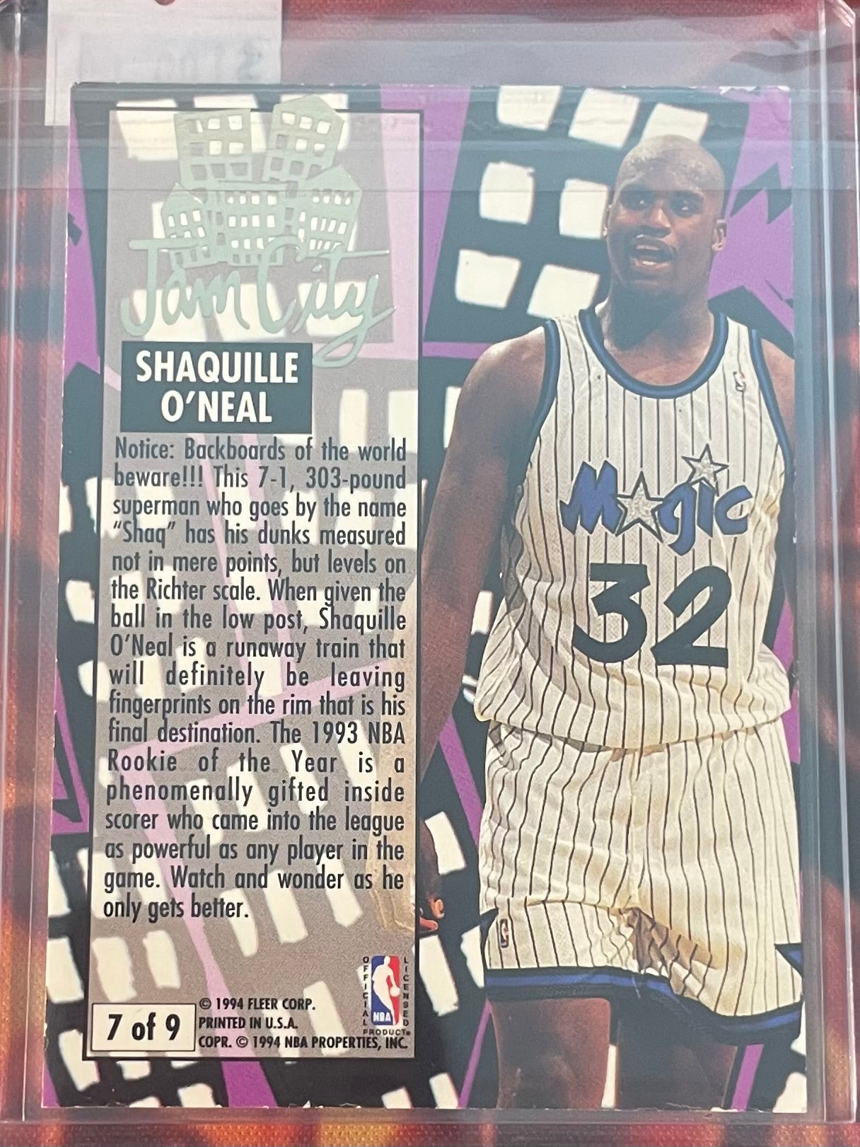 Shaquille O’Neal Fleer Ultra 93-94 Jam City