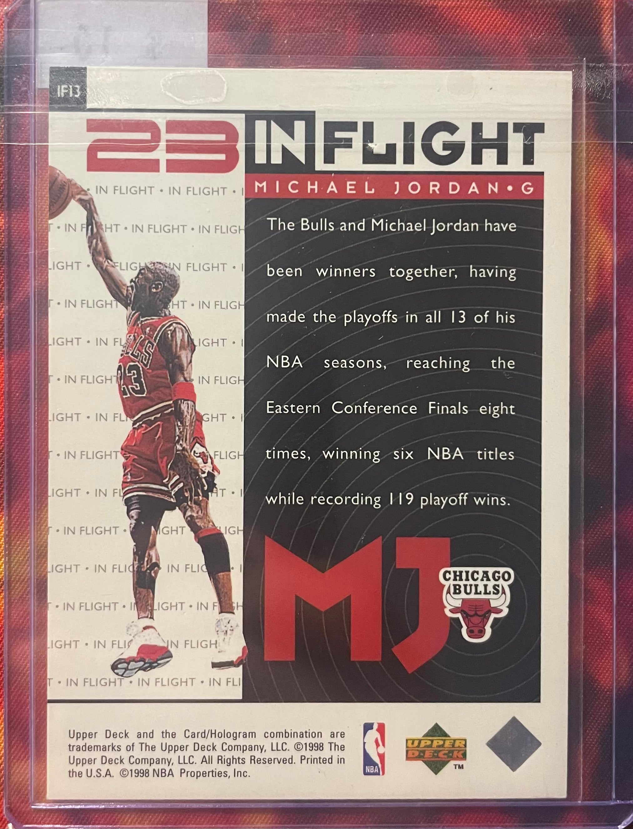 Michael Jordan UpperDeck 1997-98 23 In Flight