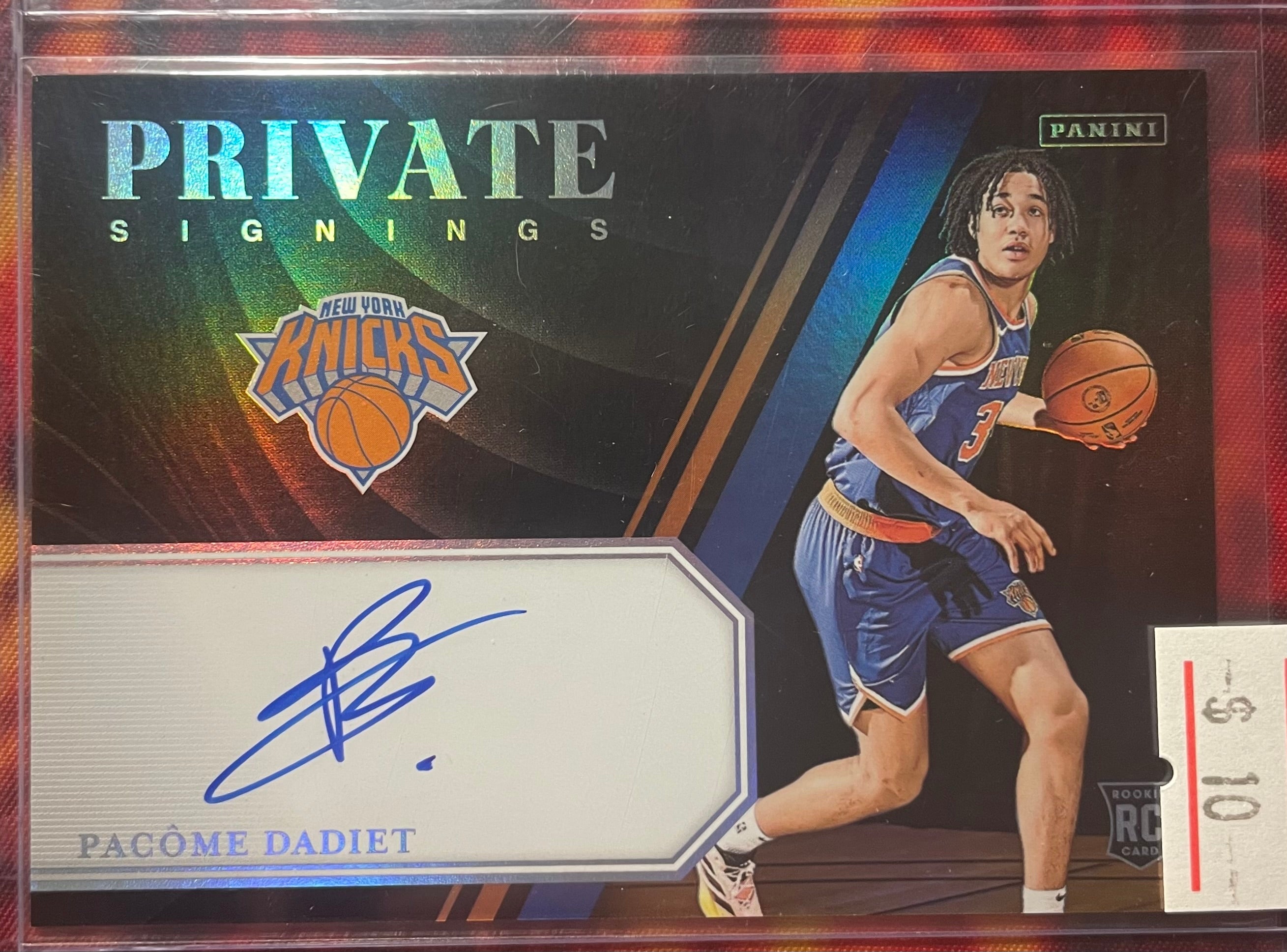 Pacome Dadiet Panini 24-25 Private Signings On Card RC Auto