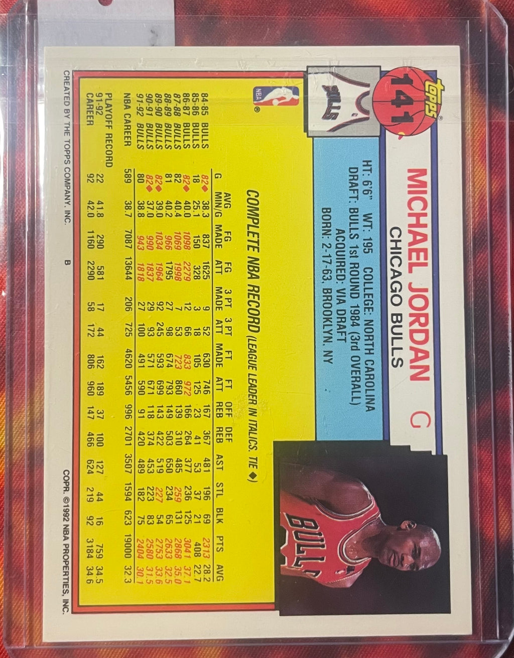 Michael Jordan Topps 91-92