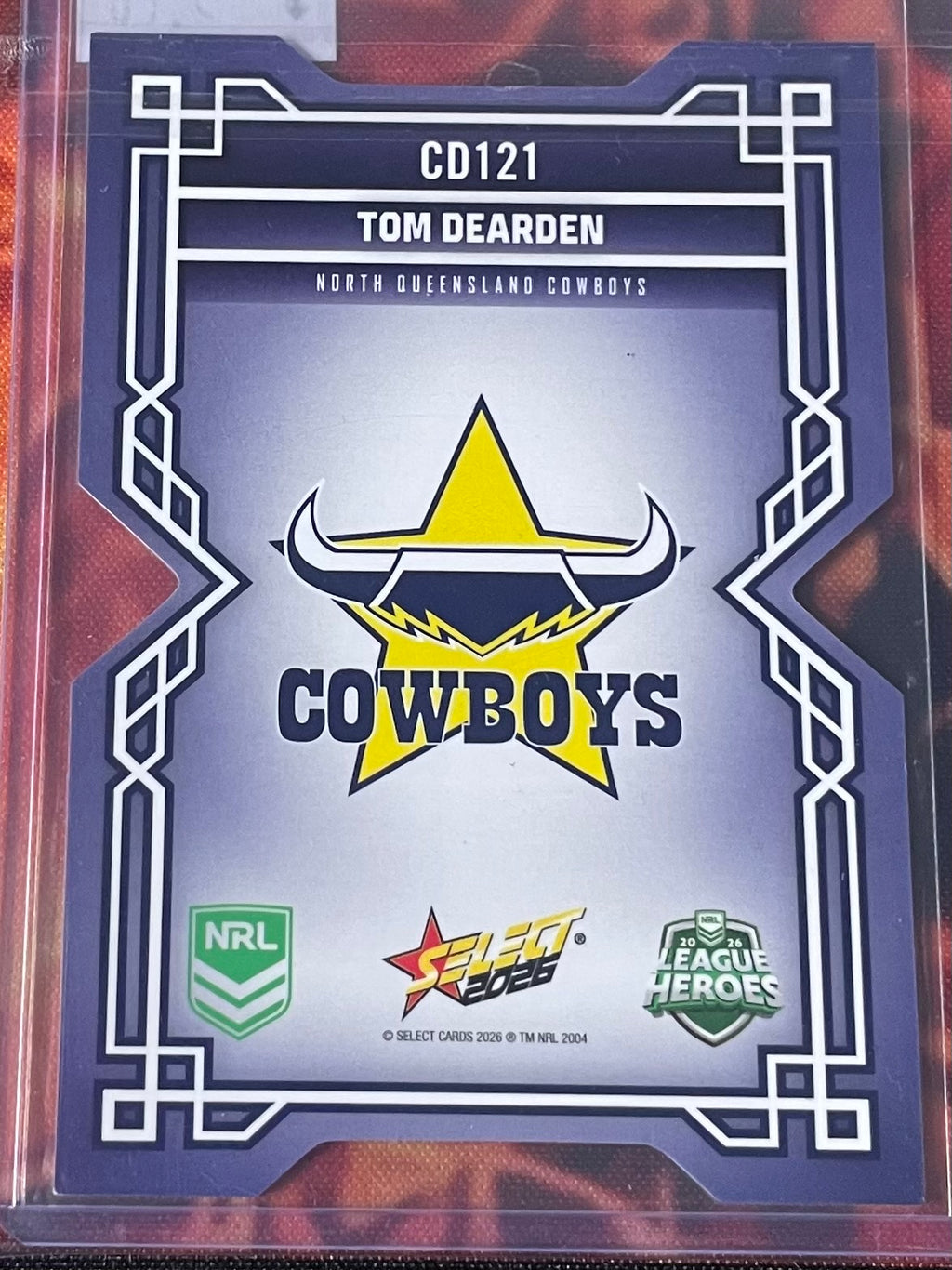 Tom Dearden Select NRL 2026 DieCut