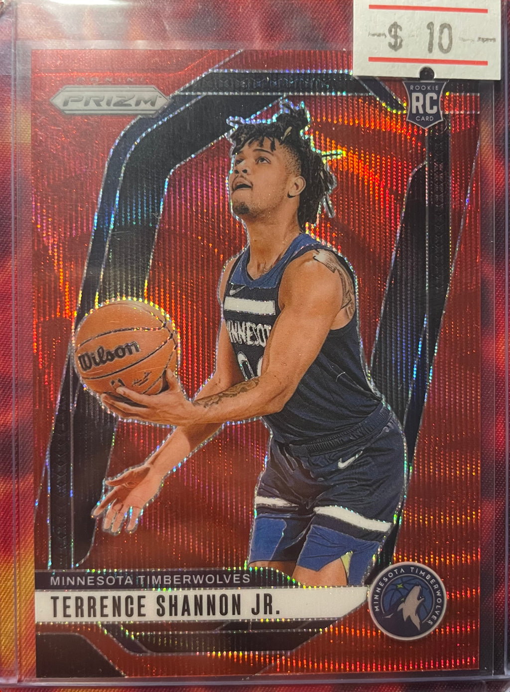 Terrence Shannon JR Prizm 24-25 Red Wave SP RC