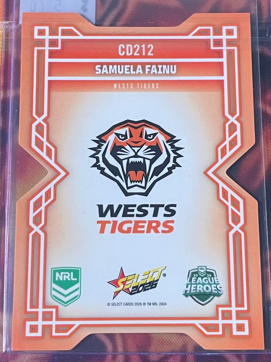 Samuela Fainu Select NRL 2026 DieCut