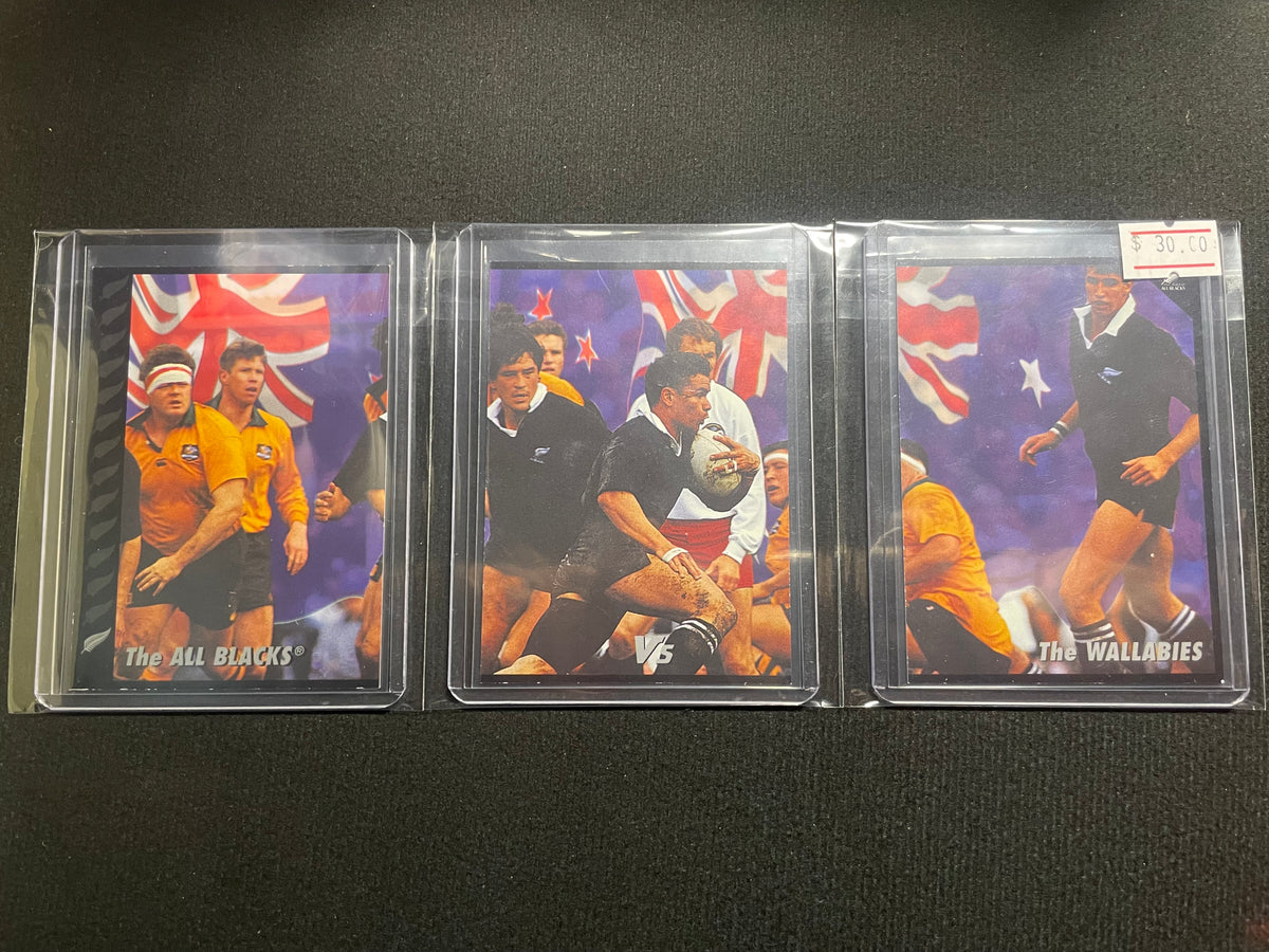 All Blacks vs Wallabies 3 Card Set 1995 Contenders