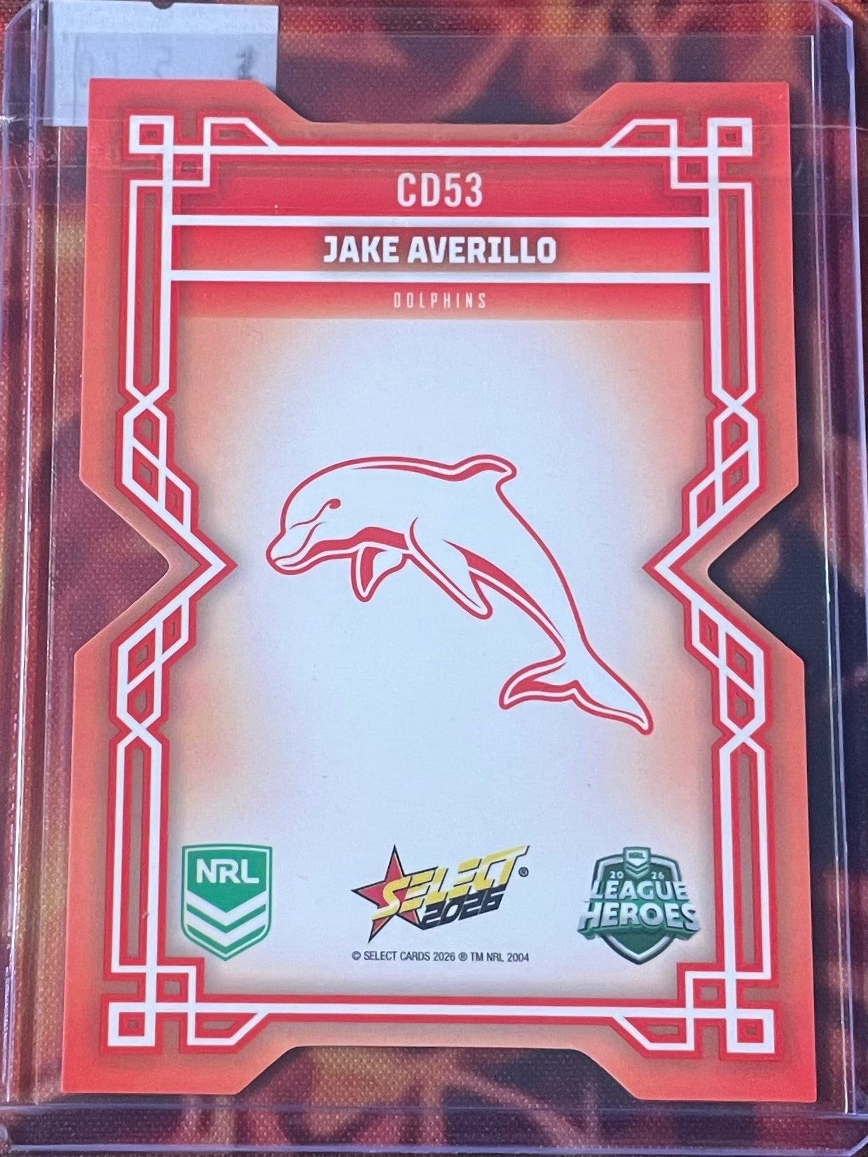 Jake Averillo Select NRL 2026 DieCut