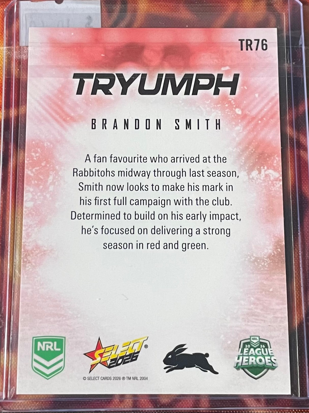 Brandon Smith Select NRL 2026 Tryumph