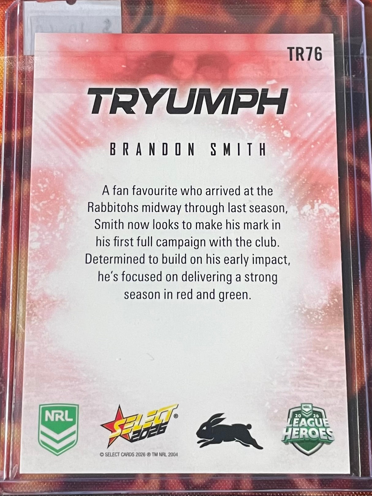 Brandon Smith Select NRL 2026 Tryumph