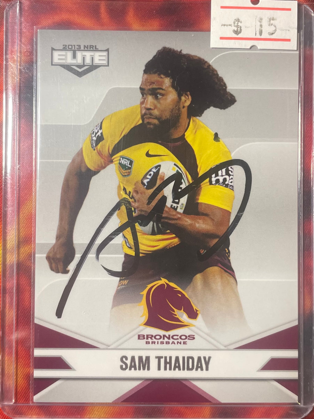 Sam Thaiday Elite NRL 2013 In Person Autograph