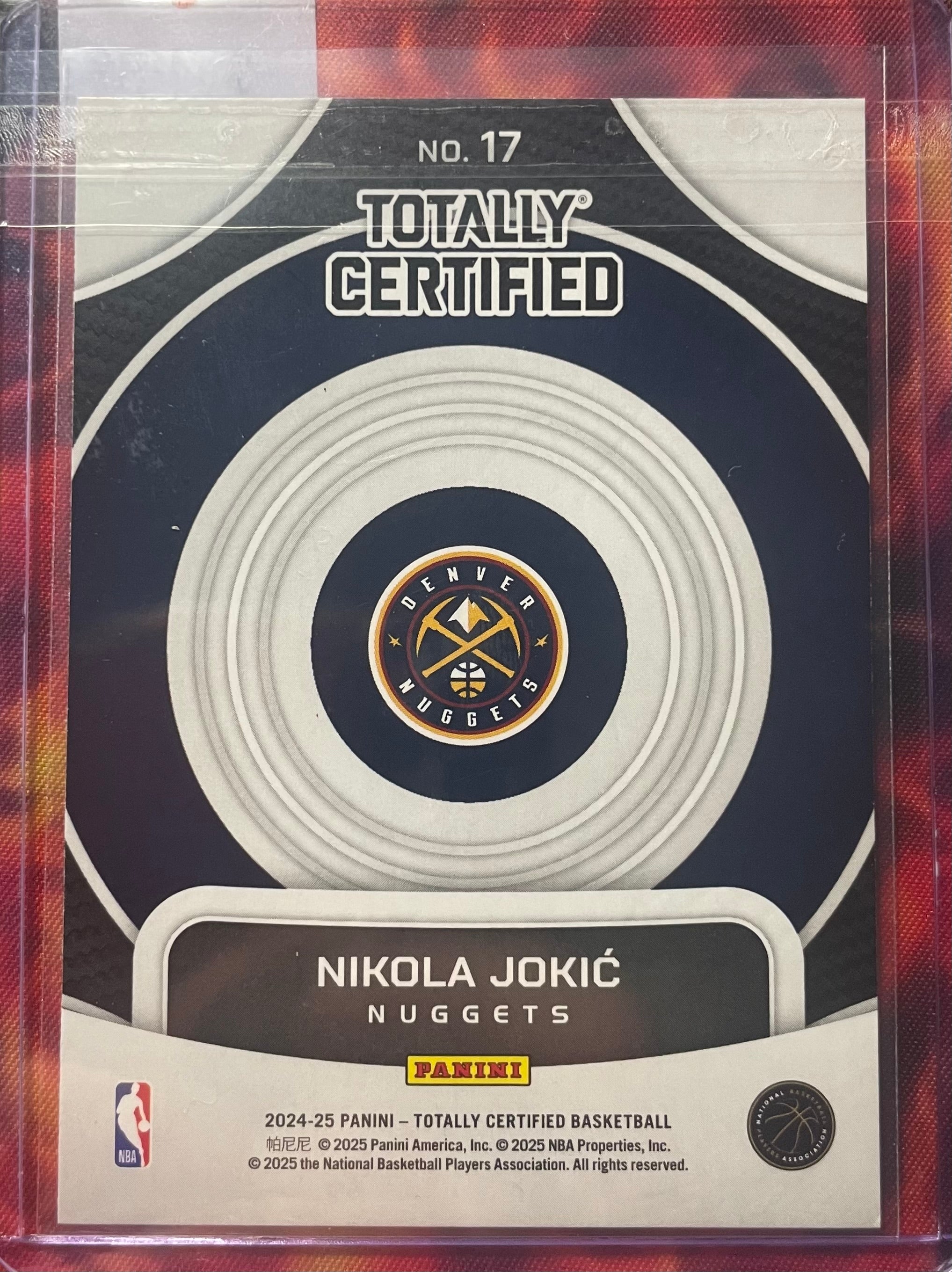 Nikola Jokic Totally Certified 24-25 On Target Holo