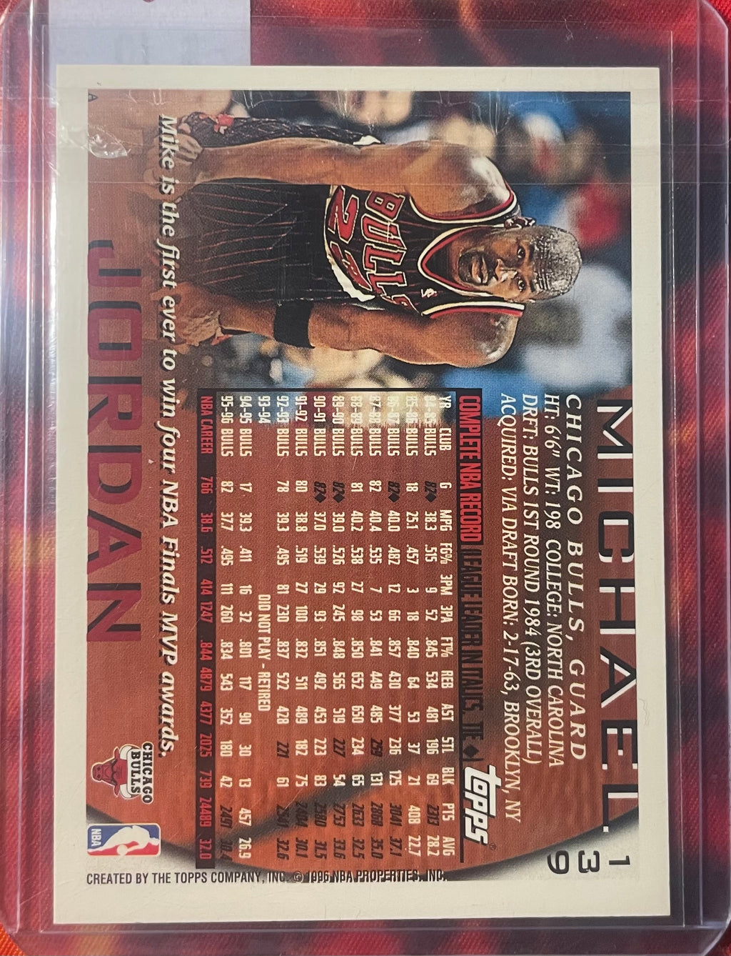 Michael Jordan Topps 96-97