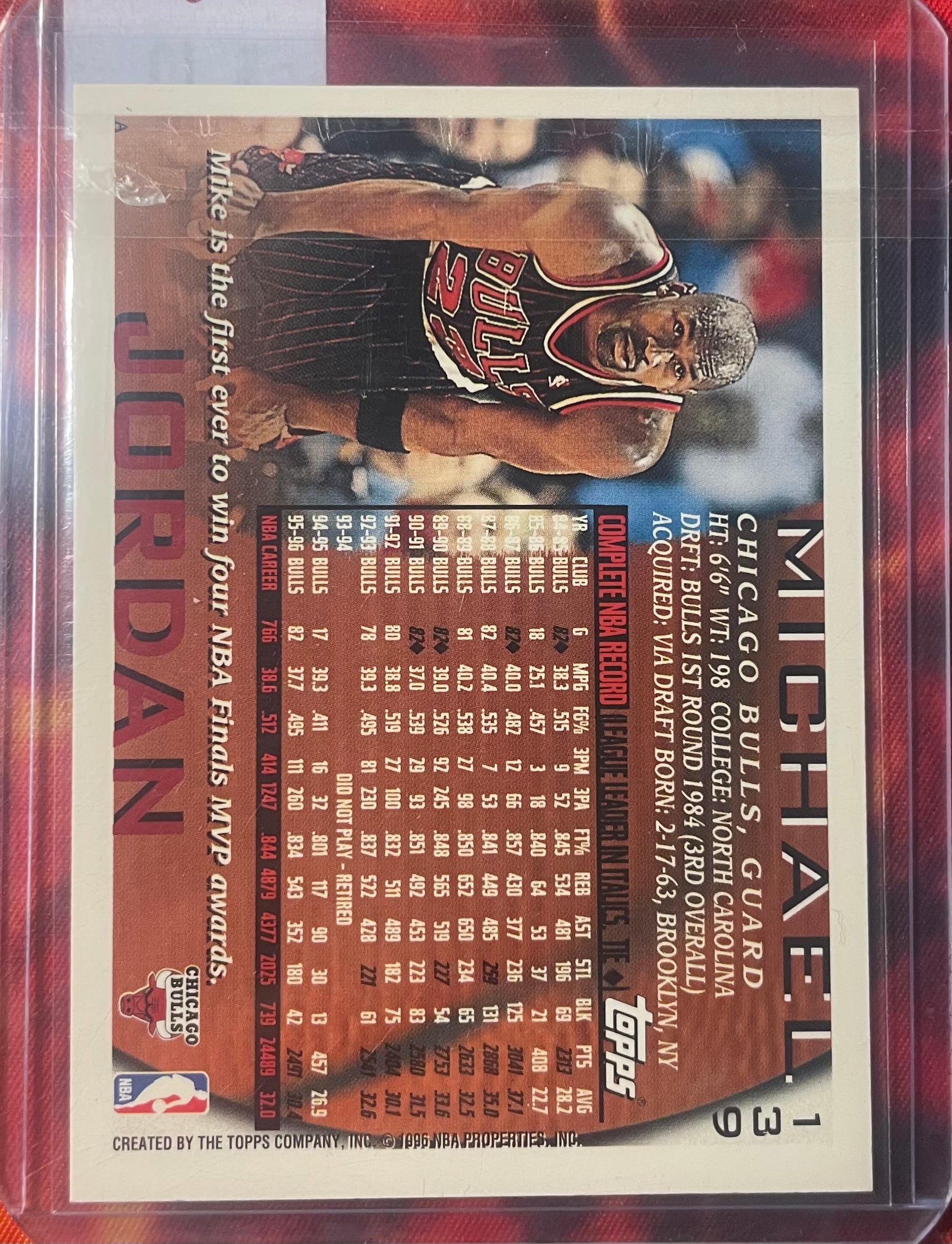 Michael Jordan Topps 96-97