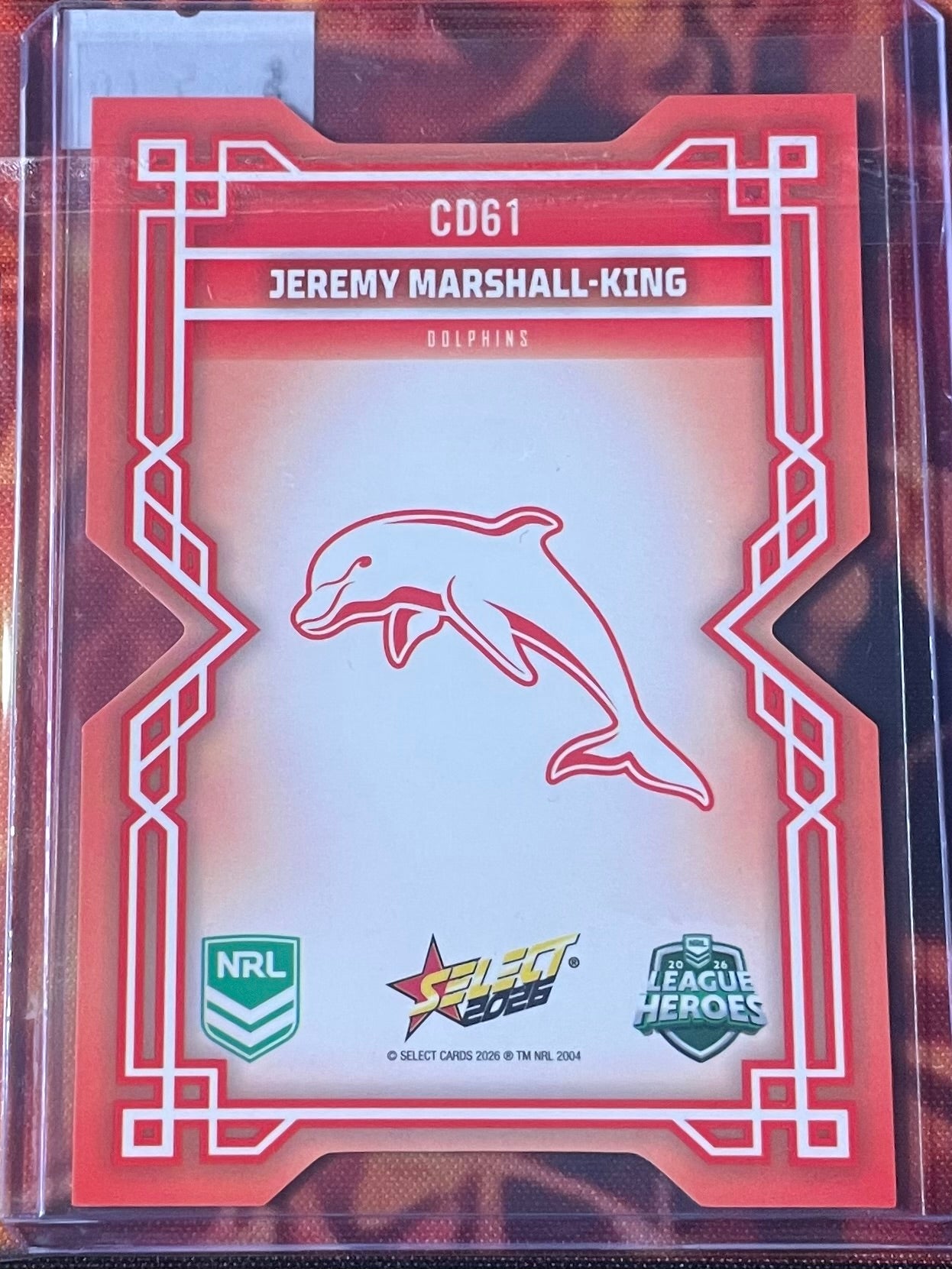Jeremy Marshall-King Select NRL 2026 DieCut