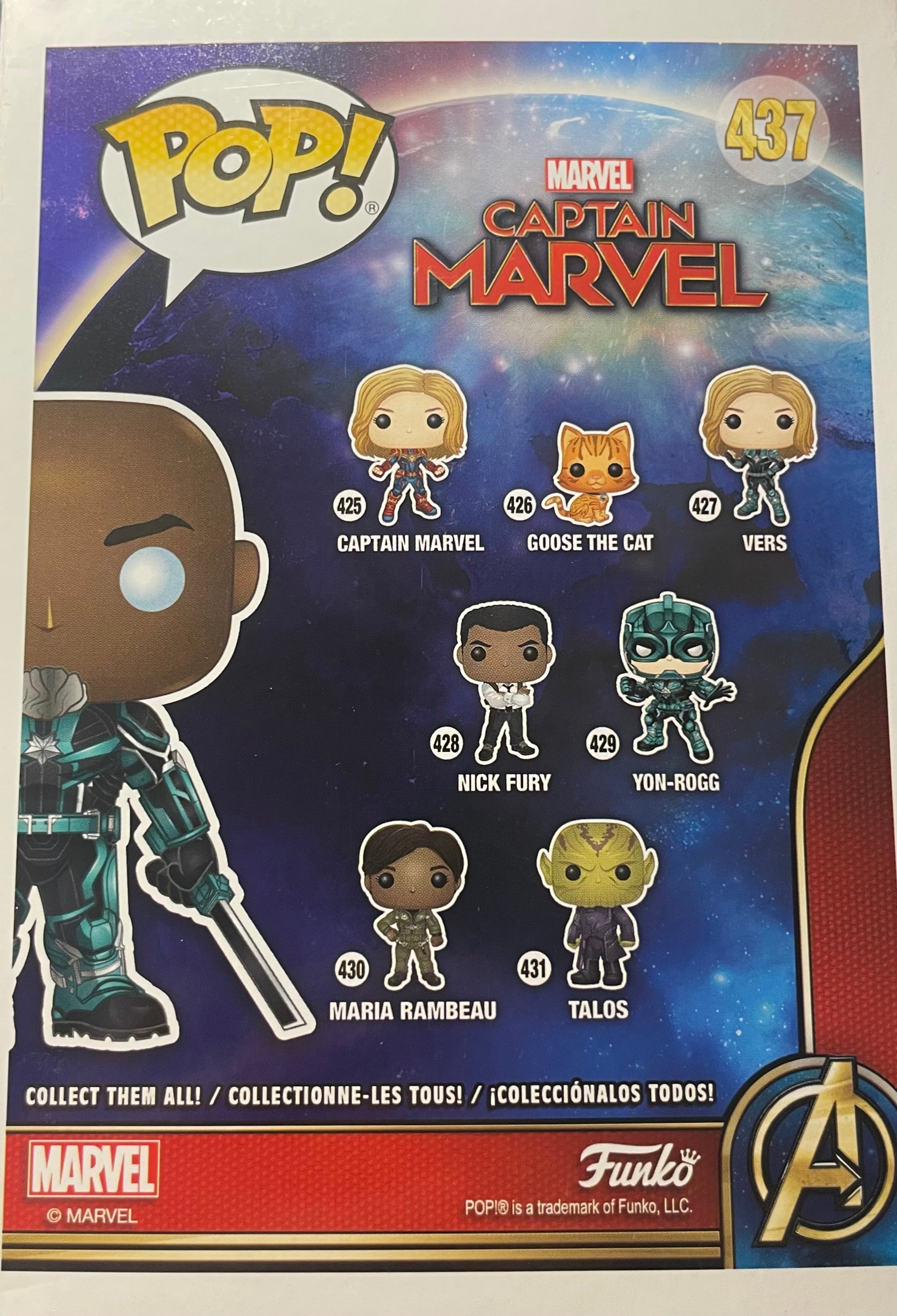 Funko Pop Captain Marvel Korath 437 Figure 2019 Spring Convention Exclusive